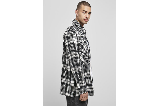 Checkered Shirt Woven Southpole black/white