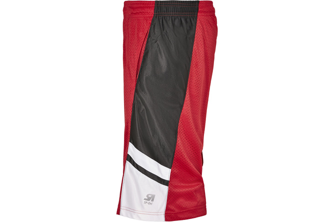 Pantaloncini Basketball Mesh Southpole rosso