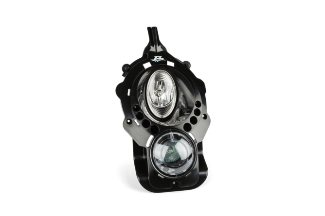 Headlight Mask (twin) black Peugeot Ludix