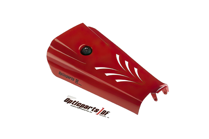 Coperchio vano batteria Yamaha Aerox / MBK Nitro rosso