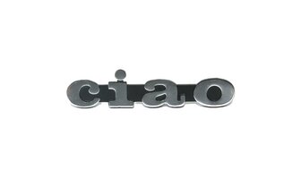 Sticker / Badge Ciao 9.5cm Chrome