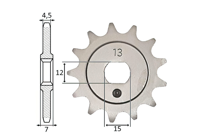 Pignon Kreidler 3V / 4V 13 dents - 415