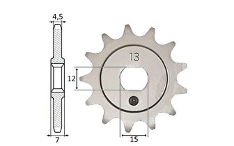 Pignone IGM Kreidler 3V / 4V (415) 13 denti