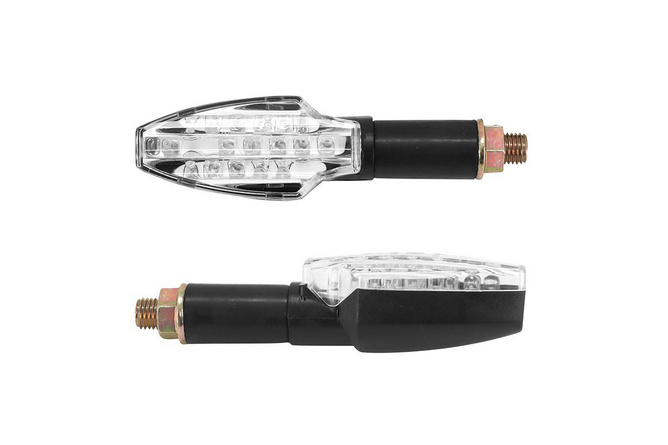 LED Blinker Fuka Schwarz / Transparent