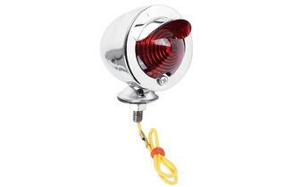 Zusatzscheinwerfer Chrom / rot