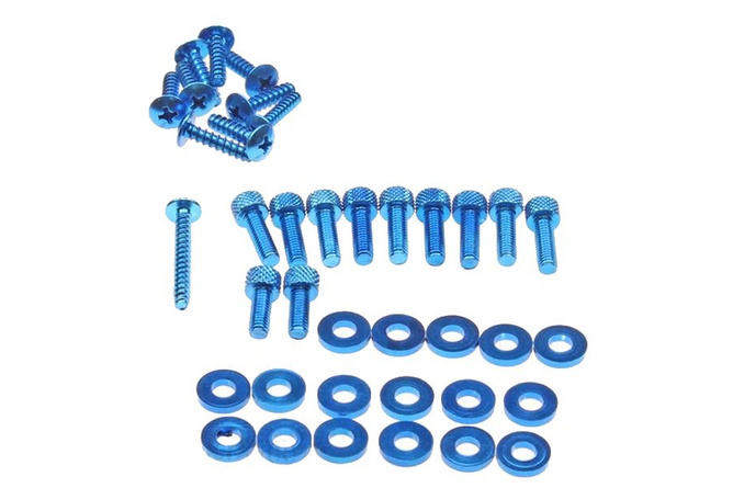 Fairing Screws Peugeot Buxy aluminum blue
