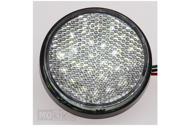 Catadiottro rotondo 58mm con LED bianco