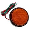 Rückstrahler mit LEDs rund 58mm orange
