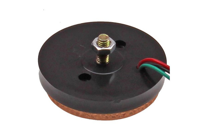 Rückstrahler mit LEDs rund 58mm orange