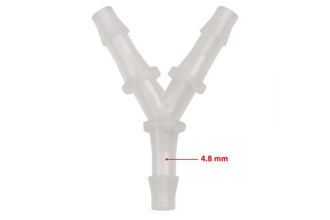 Schlauchverbinder Y-Stück – 4,8mm (x1)