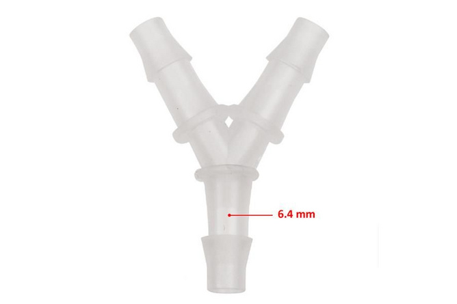 Schlauchverbinder Y-Stück – 6,4mm (x1)
