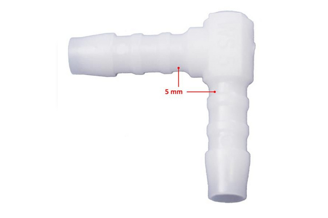 Schlauchverbinder 90° - 5mm (x1)