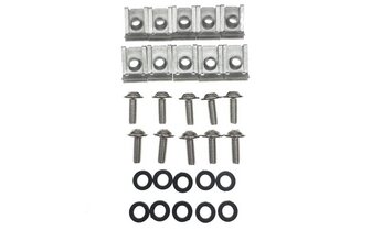 Verkleidungsschrauben Inbus gewölbt M6x15 mit Blechmuttern (x10)