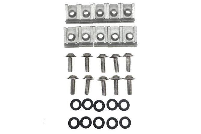 Fairing Screws M6x15 Allen head domed + clip nuts (x10)