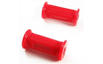 Moped Footrest Rubber Set Red