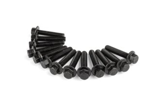 Schraubensatz Variodeckel Piaggio 2T / 4T schwarz