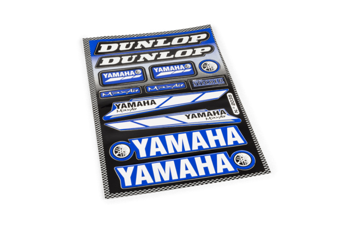 Foglio Adesivi Yamaha / Dunlop 33x22cm