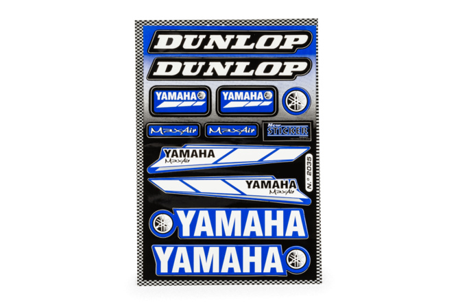 Aufkleber Bogen Yamaha / Dunlop 33x22cm
