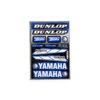 Planche autocollants Marques Yamaha / Dunlop 33x22cm
