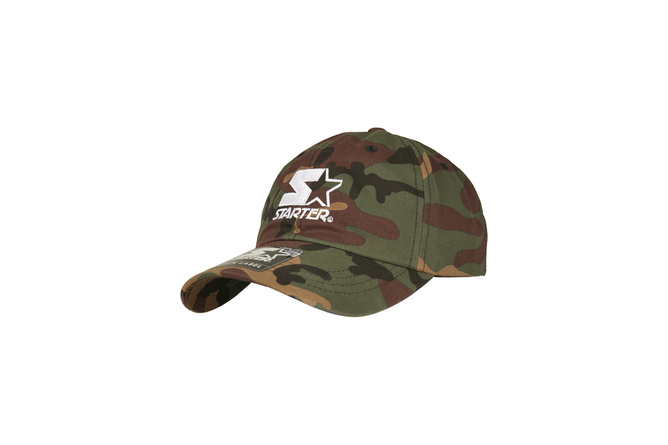 Gorra de béisbol Dad Hat Logo Starter verde camuflaje