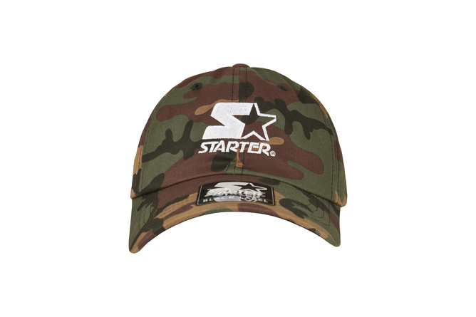 Gorra de béisbol Dad Hat Logo Starter verde camuflaje