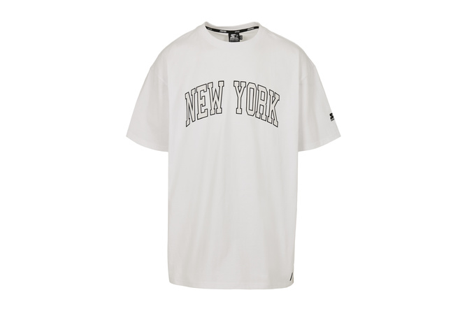 T-shirt New York Starter bianco