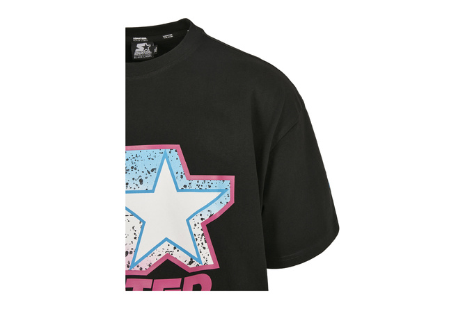 Camiseta MultiColored Logo Starter Negro / Rosa