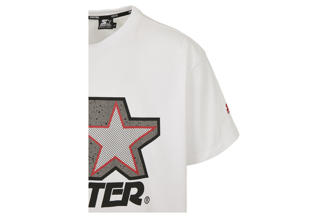 T-shirt Multicolored Logo Starter blanc/gris