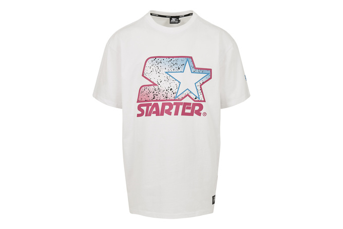 T-Shirt Multicolored Logo Starter white/pink