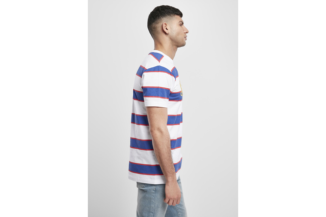 T-Shirt Script Stripe Starter white/ultra marine/red