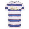 T-Shirt Script Stripe Starter weiß/ultramarin blau/rot
