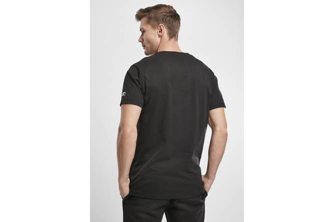 T-Shirt Contrast Logo Jersey schwarz