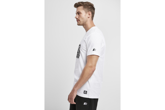 T-shirt Contrast Logo Jersey blanc