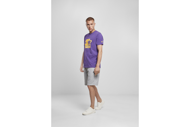 T-Shirt Contrast Logo Jersey real violett