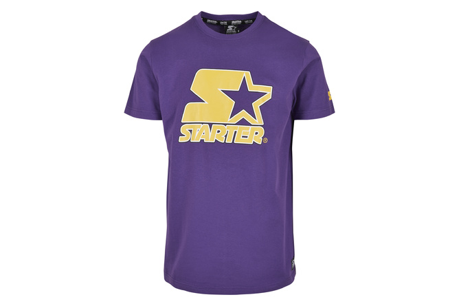 T-Shirt Contrast Logo Jersey real violet