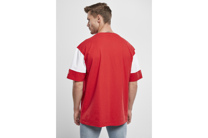 T-Shirt Block Jersey city rot/weiß