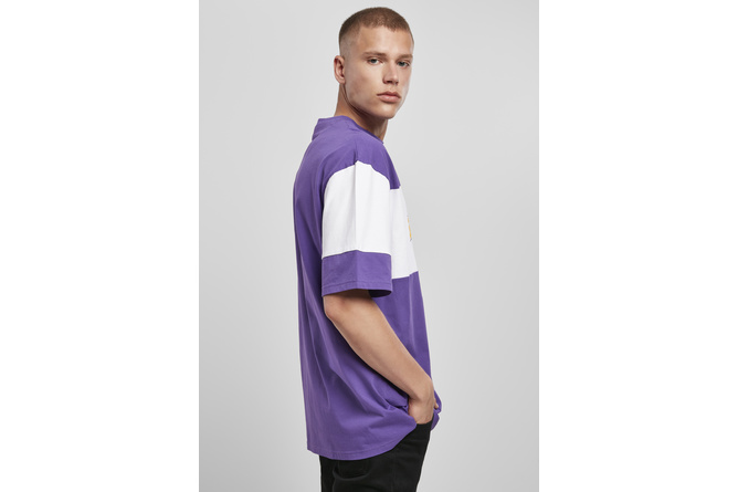 T-shirt Block Jersey violet/blanc