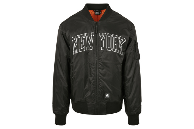 Bomber Jacket New York Starter black