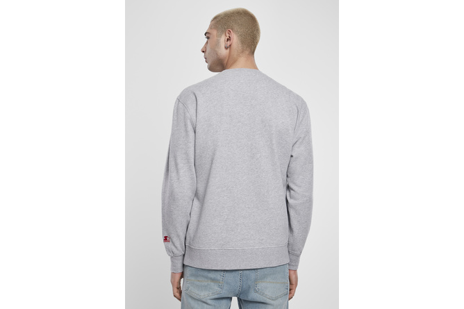 Sweater Rundhals / Crewneck Multicolored Logo Starter heather grau