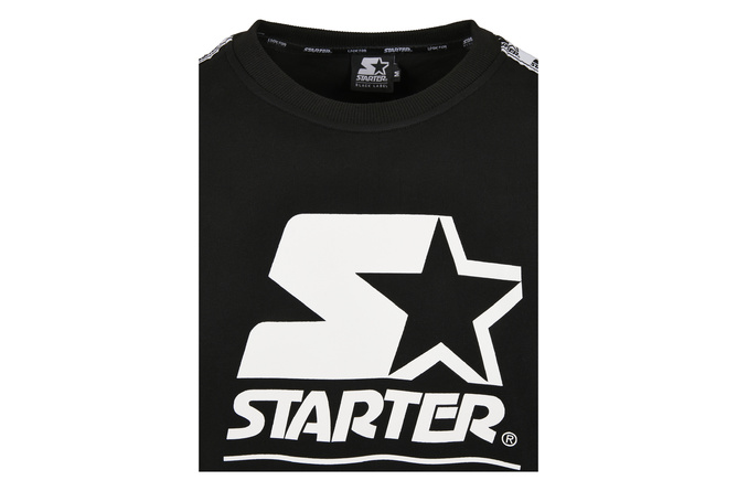 Maglione girocollo Logo Taped Starter nero