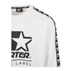 Maglione girocollo Logo Taped Starter bianco