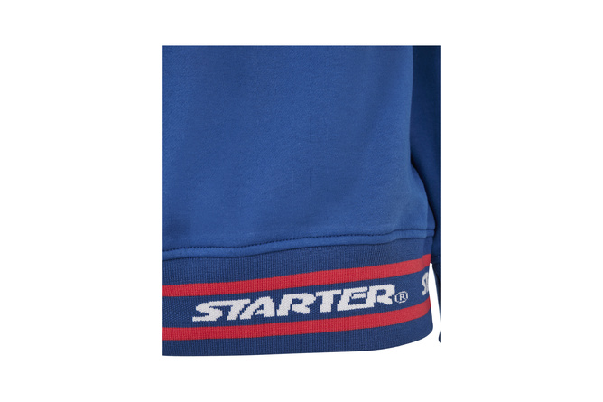 Pull col roulé logo Starter bleu