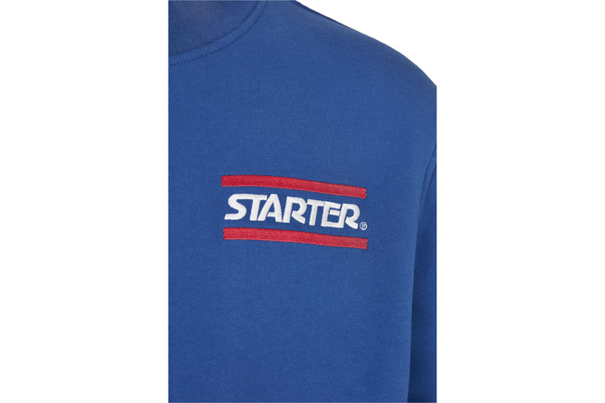 Pull col roulé logo Starter bleu