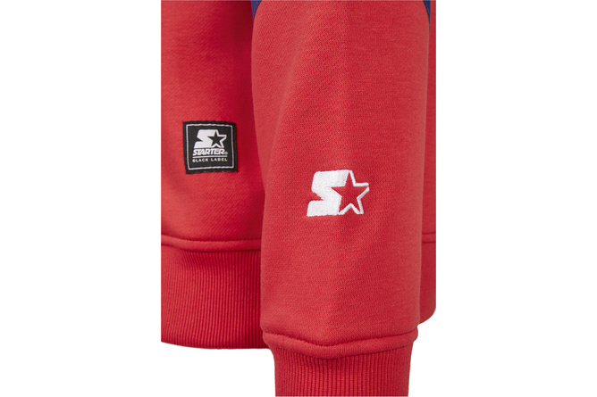 Pull col rond Team Front Starter rouge