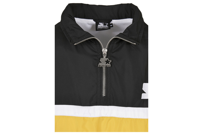 Color de la chaqueta Half Zip Starter negro/oro/blanco