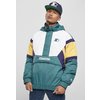 Jacket Color Block Half Zip Starter retro green/white/buff yellow/purple