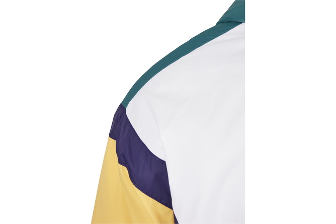 Veste col zippé Color Block Starter rétro vert/blanc/jaune/violet
