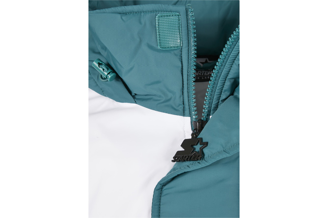 Jacke Color Block Half Zip Starter retro grün/weiß/gelb/lila