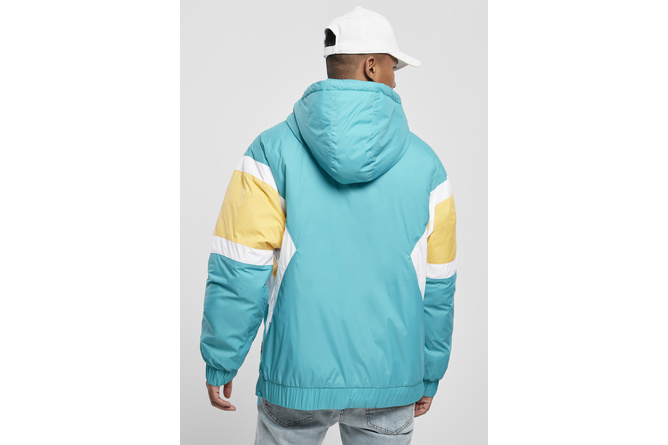 Starter jacket turquoise blue/pink/yellow/white