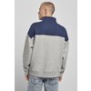 Sudadera sin Capucha Troyer Heavy Color Block Starter Gris / Azul Oscuro